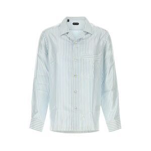 Tom Ford Men Embroidered Satin Shirt